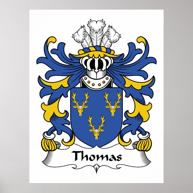 Thomas Familienwappen Poster (Vorne)