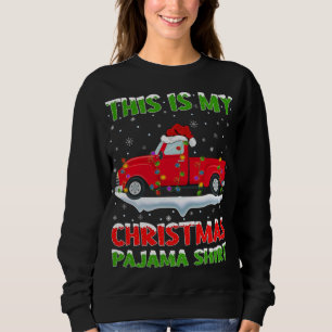 Thomas Family Ugly Christmas Sweater Red Truck Fun Sweatshirt