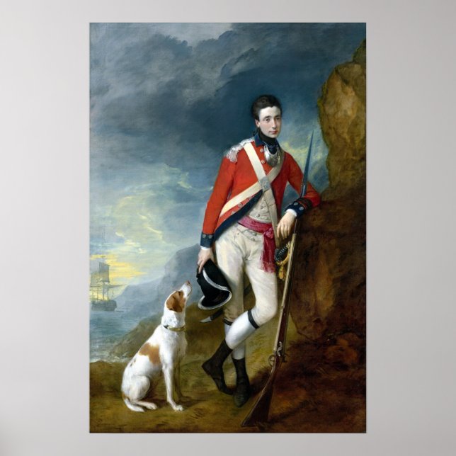 Thomas Gainsborough An Officer of the 4th Regiment Poster (Vorne)