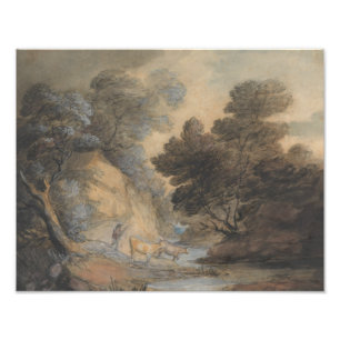 Thomas Gainsborough - Cattle Watering by a Stream Fotodruck