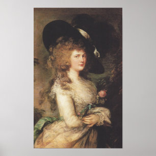 Thomas Gainsborough-Dame Georgiana Cavendish Poster