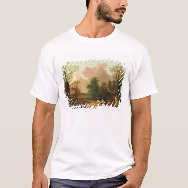 Thomas Gainsborough | eine Landschaft mit Zahlen, T-Shirt (Vorderseite)