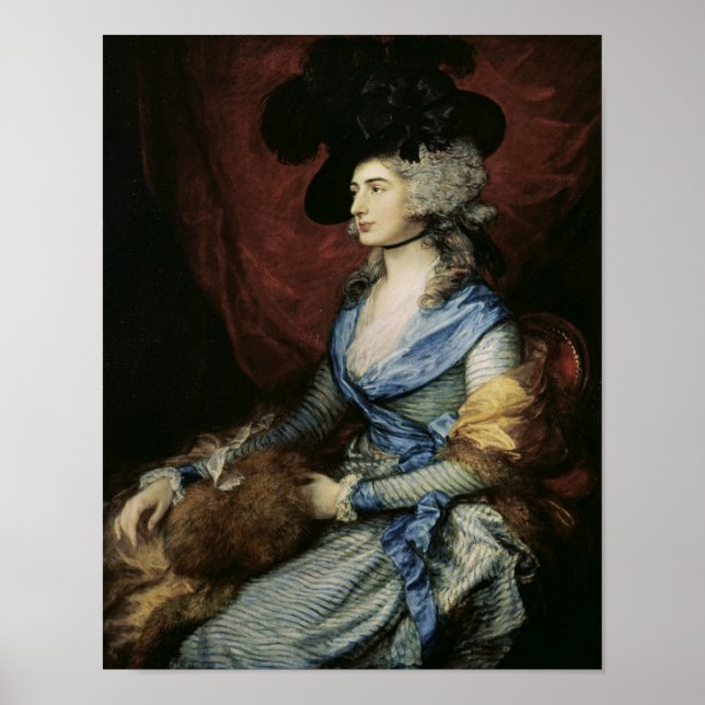 Thomas Gainsborough |Frau Sarah Siddons, die Schau Poster (Vorne)