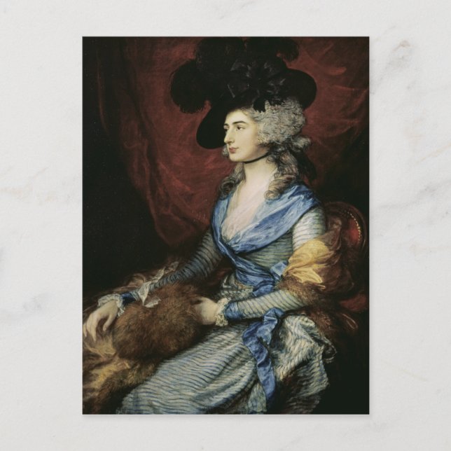 Thomas Gainsborough |Frau Sarah Siddons, die Schau Postkarte (Vorderseite)