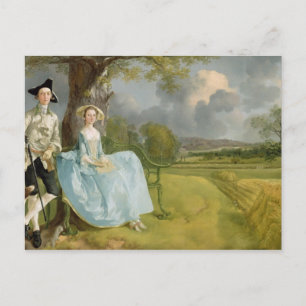 Thomas Gainsborough  Herr und Frau Andrews, c.1748 Postkarte