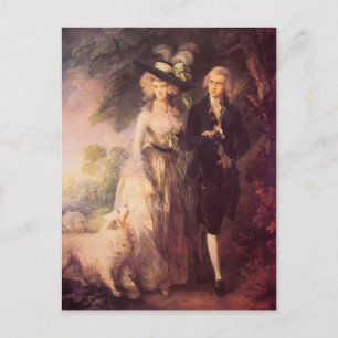 Thomas Gainsborough - Herr und Frau William Hallet Postkarte