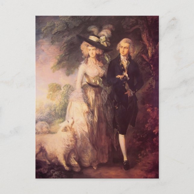 Thomas Gainsborough - Herr und Frau William Hallet Postkarte (Vorderseite)