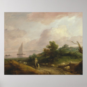 Thomas Gainsborough - Küstenlandschaft Poster