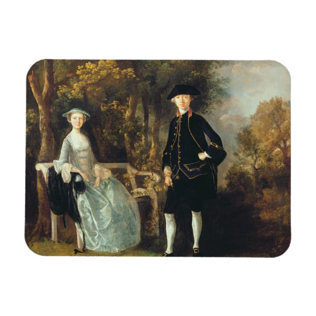 Thomas Gainsborough | Lady Lloyd und ihr Sohn, Ric Magnet (Horizontal)