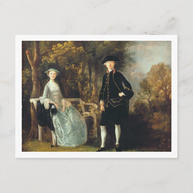 Thomas Gainsborough | Lady Lloyd und ihr Sohn, Ric Postkarte (Vorderseite)