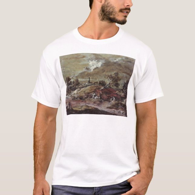 Thomas Gainsborough |Landscape: Sturm-Effekt, 18. T-Shirt (Vorderseite)