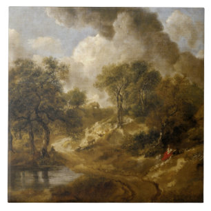 Thomas Gainsborough - Landschaft in Suffolk Fliese