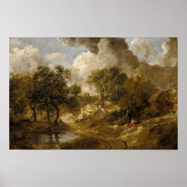 Thomas Gainsborough - Landschaft in Suffolk Poster (Vorne)