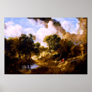 Thomas Gainsborough: Landschaft in Suffolk Poster