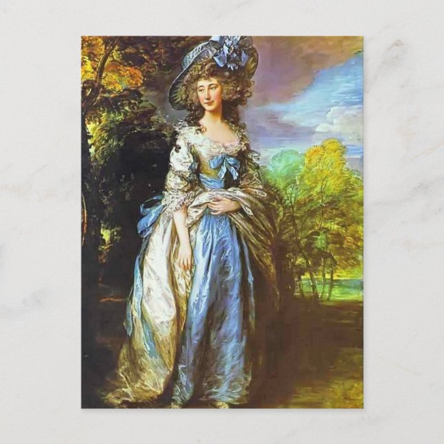 Thomas Gainsborough - Sophia Charlotte Postkarte (Vorderseite)