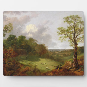 Thomas Gainsborough   Waldlandschaft mit einem Bau Fotoplatte