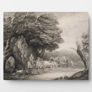 Thomas Gainsborough   Waldlandschaft mit Karren Fotoplatte