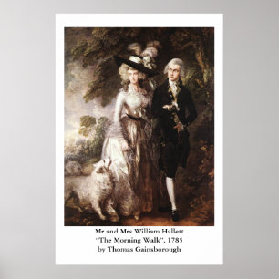 Thomas Gainsborough's Mr. and Mrs. William Hallett Poster