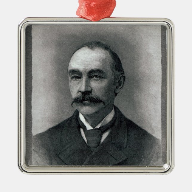 Thomas Hardy, 1892 Silbernes Ornament (Vorne)