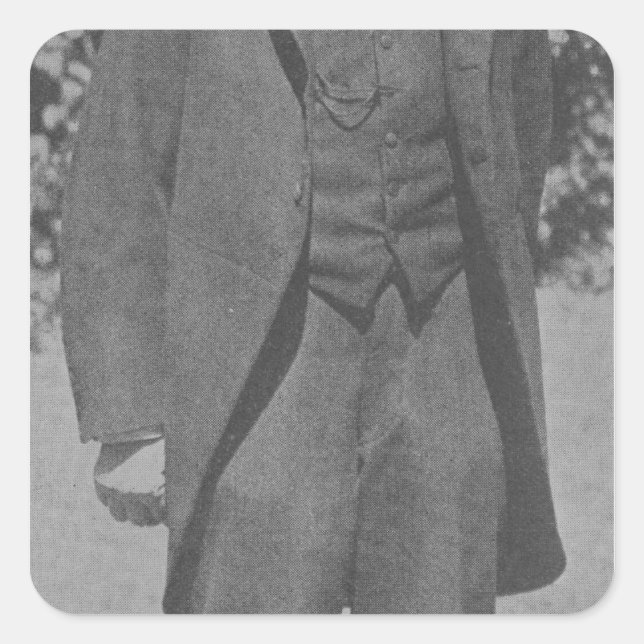 Thomas Hardy Quadratischer Aufkleber (Vorderseite)