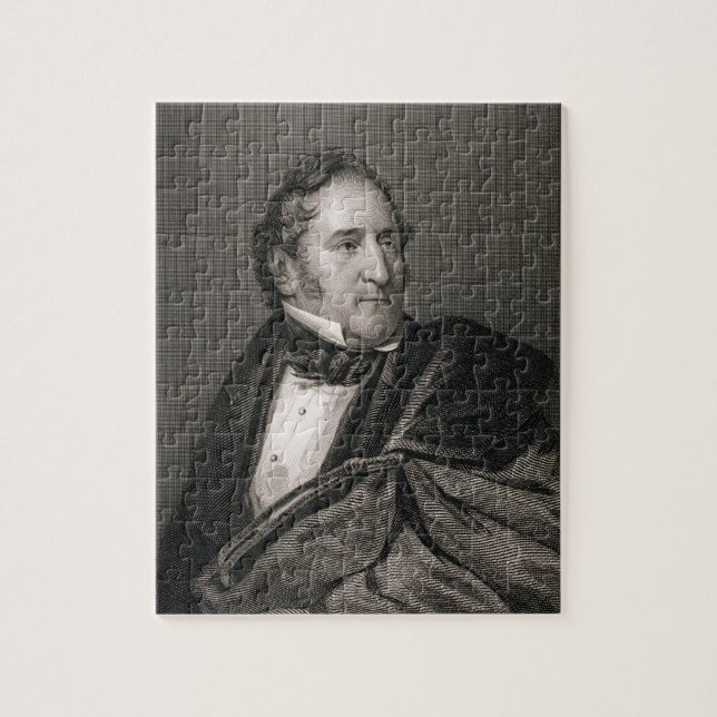 Thomas Hart Benton, graviert von William G. Puzzle (Vertikal)