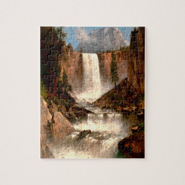 Thomas Hill's Vernal Falls, Yosemite Puzzle (Vertikal)