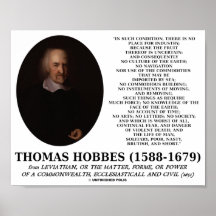 Thomas Hobbes Leviathan Man Solitary Politary Zita