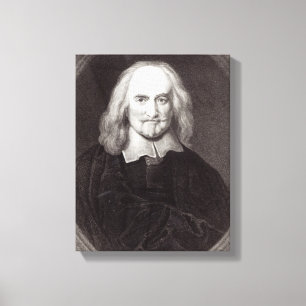 Thomas Hobbes 'von der Galerie der Porträts Leinwanddruck
