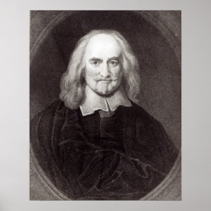 Thomas Hobbes 'von der Galerie der Porträts Poster