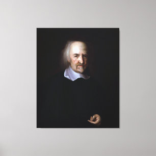 Thomas Hobbes von John Michael Wright Leinwanddruck