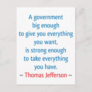 Thomas Jefferson #1 Postkarte