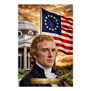 Thomas Jefferson: 3. Präsident der USA Poster