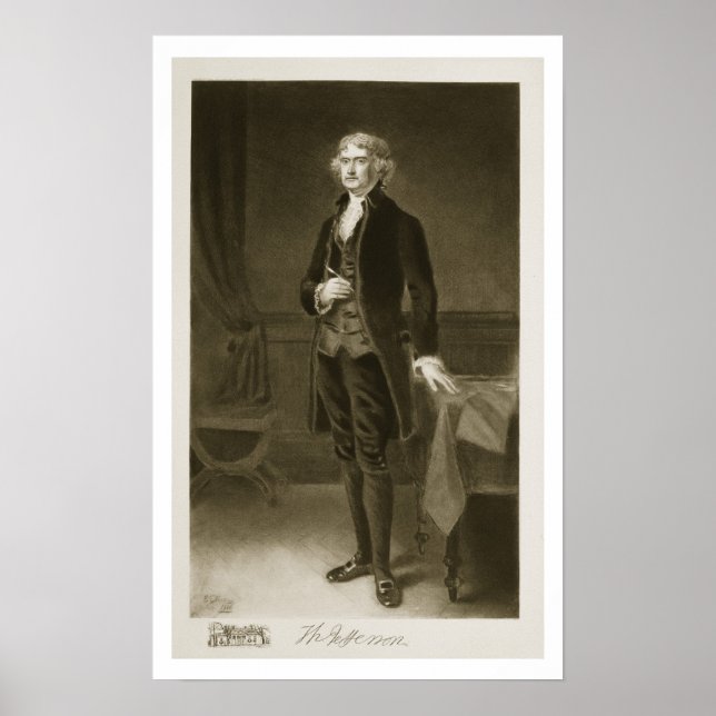 Thomas Jefferson, 3. Präsident der Vereinigten Sta Poster (Vorne)