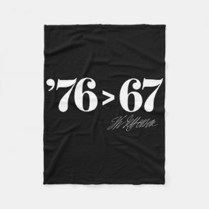 Thomas Jefferson 76 > 67 Selbst-evident Minimales  Fleecedecke