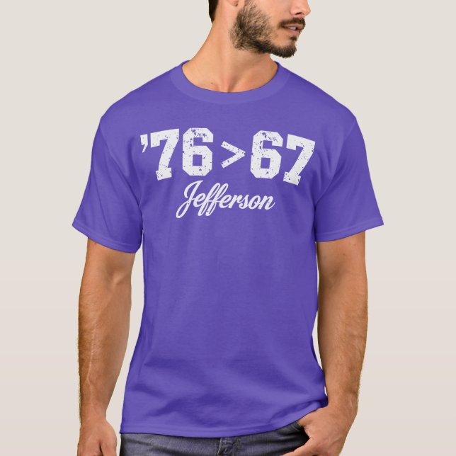 Thomas Jefferson 76 67 Selbstverständlich Geschich T-Shirt (Vorderseite)
