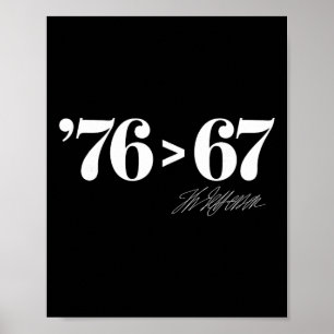 Thomas Jefferson 76 > 67 Selbstverständlich Minima Poster