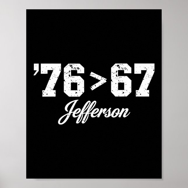 Thomas Jefferson 76 67 Self-evident Make History F Poster (Vorne)