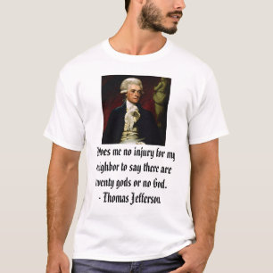 Thomas Jefferson auf Religionsfreiheit T-Shirt