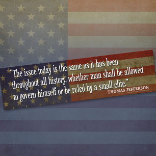 Thomas Jefferson Autoaufklebers Autoaufkleber