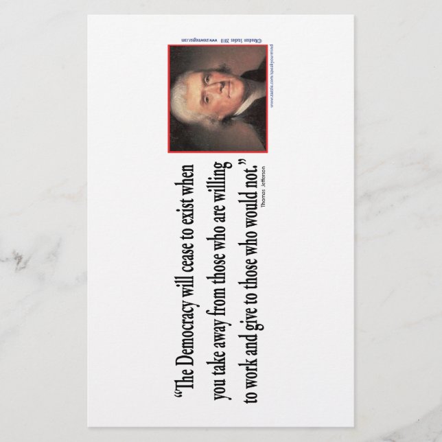 Thomas Jefferson Briefpapier (Vorderseite)