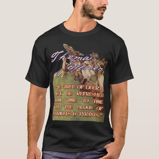 Thomas Jefferson der Baum der Freiheit T-Shirt (Vorderseite)