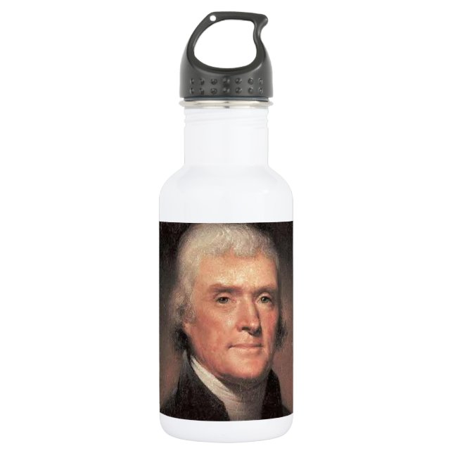 Thomas Jefferson Edelstahlflasche (Vorderseite)