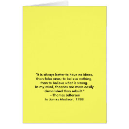 Thomas Jefferson - Es ist immer besser