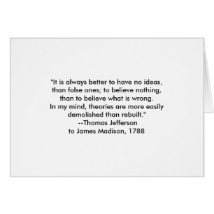 Thomas Jefferson - Es ist immer besser