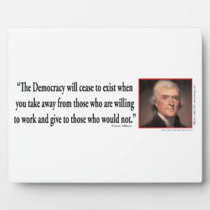 Thomas Jefferson Fotoplatte