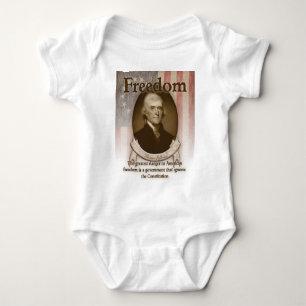 Thomas Jefferson - Freiheit Baby Strampler