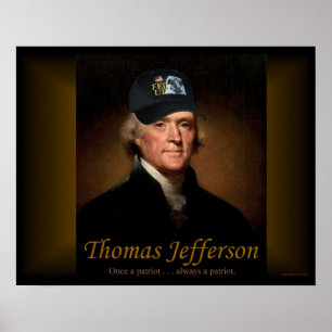 Thomas Jefferson FÜTTERTE UP Poster