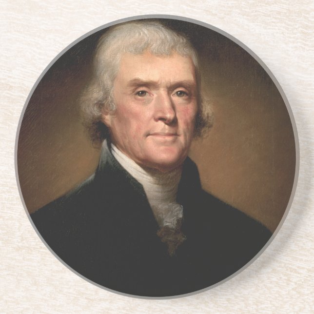 Thomas Jefferson Getränkeuntersetzer (Vorne)
