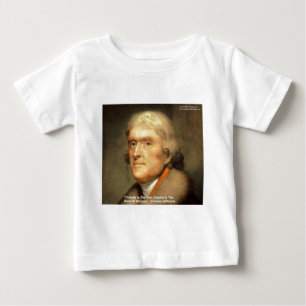 Thomas Jefferson "Honesty Wisdom Quote Geschenke Baby T-shirt