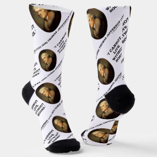 Thomas Jefferson Ich kann nicht ohne Buchziffer le Socken